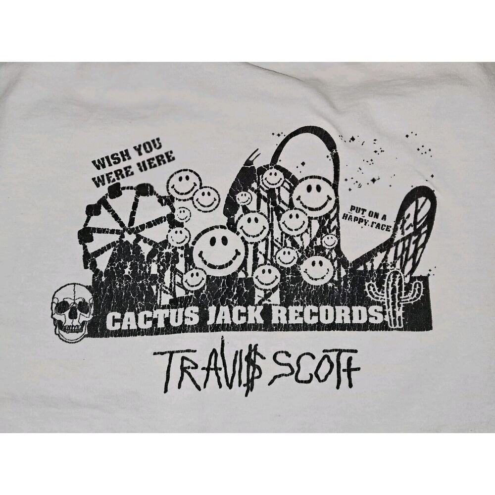 Travis Scott Astroworld Long Sleeve Staff T-shirt Size Small White